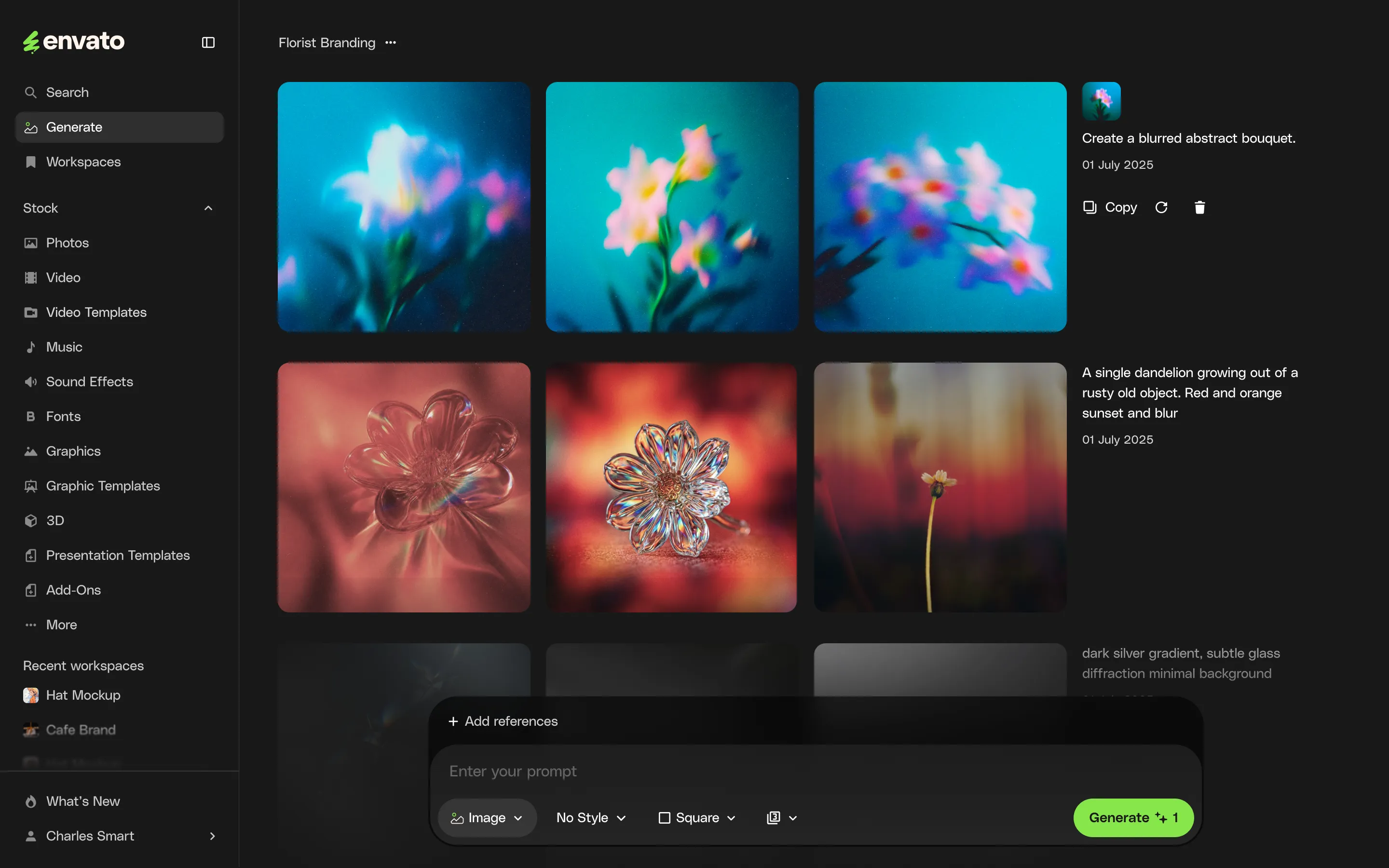 Image Generation interface