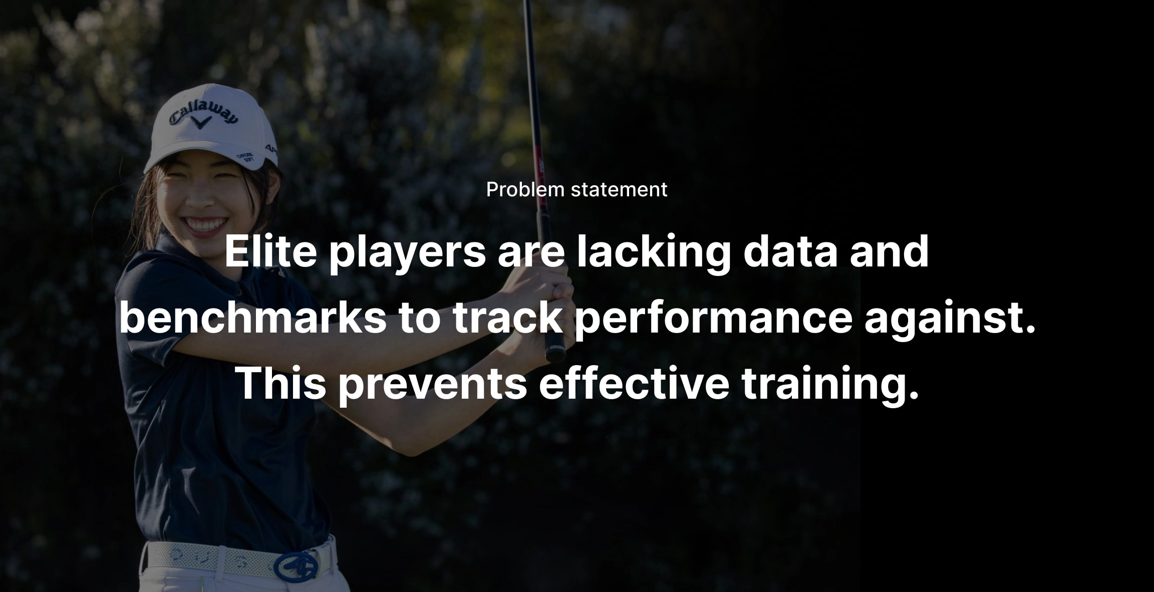 Institute of Golf problem statement